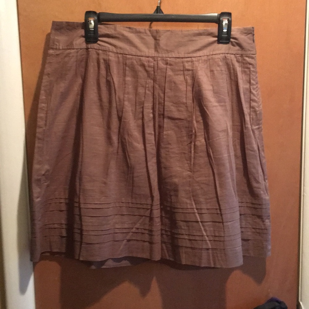Ann Taylor Loft summer skirt size 8 Taupe brown